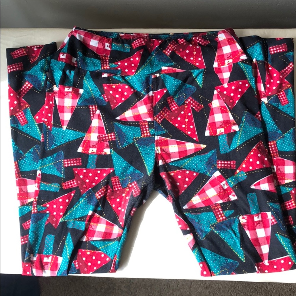 LLR OS Christmas Tree Leggings - EUC